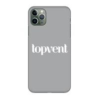 CaseCompany Topvent Grijs Wit: Volledig geprint iPhone 11 Pro Max Hoesje