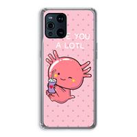 CaseCompany Love You A Lotl: Oppo Find X3 Transparant Hoesje
