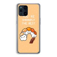 CaseCompany You're Shrimply The Best: Oppo Find X3 Transparant Hoesje