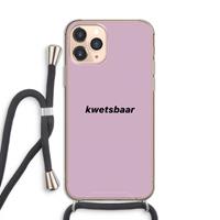 CaseCompany kwetsbaar: iPhone 11 Pro Transparant Hoesje met koord