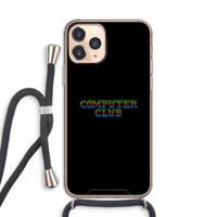 CaseCompany Retro: iPhone 11 Pro Transparant Hoesje met koord