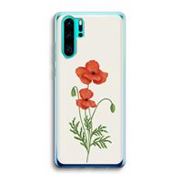 CaseCompany Red poppy: Huawei P30 Pro Transparant Hoesje