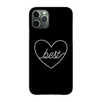 CaseCompany Best heart black: Volledig geprint iPhone 11 Pro Hoesje