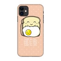 CaseCompany Sleep All Day: Volledig geprint iPhone 11 Hoesje