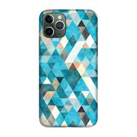 CaseCompany Gekleurde driehoekjes blauw: Volledig geprint iPhone 11 Pro Hoesje