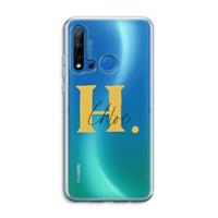 CaseCompany Amber Script: Huawei P20 Lite (2019) Transparant Hoesje