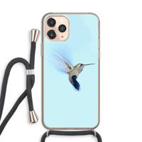 CaseCompany Kolibri: iPhone 11 Pro Transparant Hoesje met koord