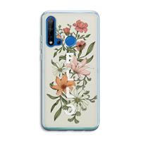 CaseCompany Hello bloemen: Huawei P20 Lite (2019) Transparant Hoesje