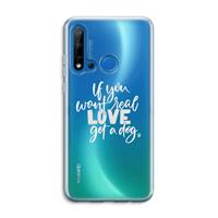 CaseCompany Partner in crime: Huawei P20 Lite (2019) Transparant Hoesje