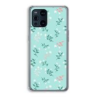 CaseCompany Small white flowers: Oppo Find X3 Transparant Hoesje
