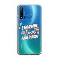 CaseCompany Pizza is the answer: Huawei P20 Lite (2019) Transparant Hoesje