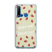 CaseCompany Don't forget to have a great day: Huawei P20 Lite (2019) Transparant Hoesje
