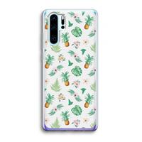 CaseCompany Ananas bladeren: Huawei P30 Pro Transparant Hoesje