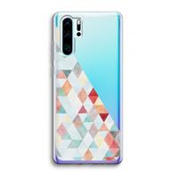 CaseCompany Gekleurde driehoekjes pastel: Huawei P30 Pro Transparant Hoesje