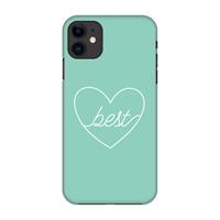 CaseCompany Best heart pastel: Volledig geprint iPhone 11 Hoesje