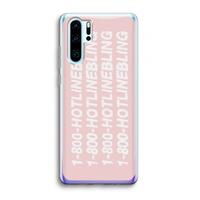 CaseCompany Hotline bling pink: Huawei P30 Pro Transparant Hoesje