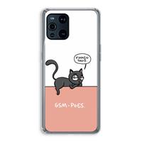 CaseCompany GSM poes: Oppo Find X3 Pro Transparant Hoesje