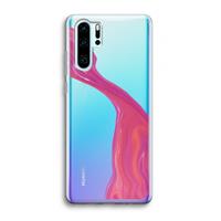 CaseCompany Paarse stroom: Huawei P30 Pro Transparant Hoesje