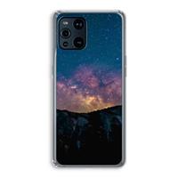 CaseCompany Travel to space: Oppo Find X3 Pro Transparant Hoesje