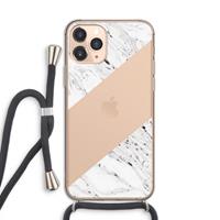 CaseCompany Biggest stripe: iPhone 11 Pro Transparant Hoesje met koord