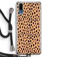 CaseCompany Panter: Huawei P20 Transparant Hoesje met koord