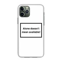 CaseCompany Alone: Volledig geprint iPhone 11 Pro Hoesje