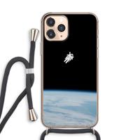 CaseCompany Alone in Space: iPhone 11 Pro Transparant Hoesje met koord