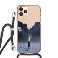 CaseCompany Wanderlust: iPhone 11 Pro Transparant Hoesje met koord