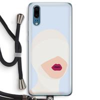 CaseCompany Incognito: Huawei P20 Transparant Hoesje met koord
