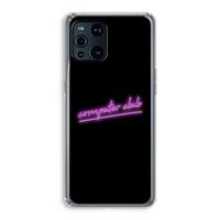 CaseCompany Vice Black: Oppo Find X3 Transparant Hoesje