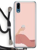 CaseCompany Wine: Huawei P20 Transparant Hoesje met koord