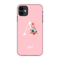 CaseCompany Pink Bouquet: Volledig geprint iPhone 11 Hoesje