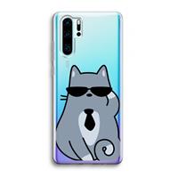 CaseCompany Cool cat: Huawei P30 Pro Transparant Hoesje