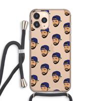 CaseCompany Drake Away: iPhone 11 Pro Transparant Hoesje met koord