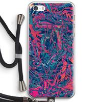 CaseCompany Sleeping Dreams: iPhone 5 / 5S / SE Transparant Hoesje met koord