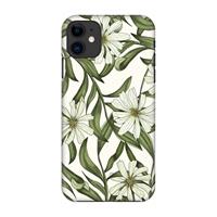 CaseCompany Wit bloemenpatroon: Volledig geprint iPhone 11 Hoesje