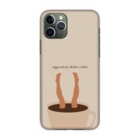 CaseCompany Aggressively drinks coffee: Volledig geprint iPhone 11 Pro Hoesje