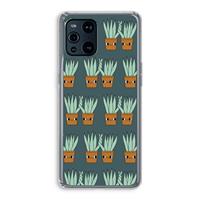 CaseCompany Sansevieria: Oppo Find X3 Transparant Hoesje