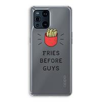 CaseCompany Fries before guys: Oppo Find X3 Pro Transparant Hoesje