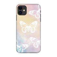 CaseCompany White butterfly: Volledig geprint iPhone 11 Hoesje