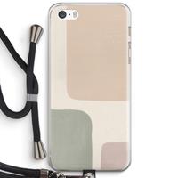 CaseCompany Geo #7: iPhone 5 / 5S / SE Transparant Hoesje met koord