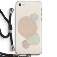 CaseCompany Geo #9: iPhone 5 / 5S / SE Transparant Hoesje met koord