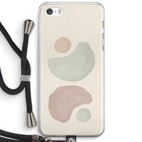 CaseCompany Geo #10: iPhone 5 / 5S / SE Transparant Hoesje met koord