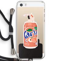 CaseCompany S(peach)less: iPhone 5 / 5S / SE Transparant Hoesje met koord