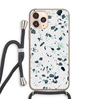 CaseCompany Terrazzo N°2: iPhone 11 Pro Transparant Hoesje met koord