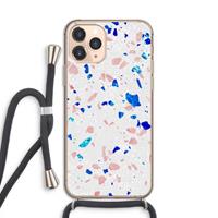 CaseCompany Terrazzo N°6: iPhone 11 Pro Transparant Hoesje met koord