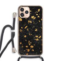 CaseCompany Terrazzo N°7: iPhone 11 Pro Transparant Hoesje met koord