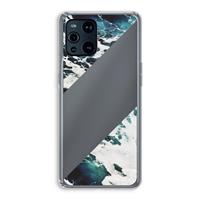 CaseCompany Golven: Oppo Find X3 Transparant Hoesje
