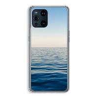 CaseCompany Water horizon: Oppo Find X3 Transparant Hoesje