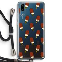 CaseCompany Yummy: Huawei P20 Transparant Hoesje met koord